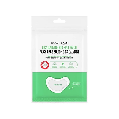 Soo'AE Cica Calming Big Spot Patch, Quantity per pouch: 3 patches