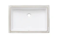 American Imaginations -in. W -in. D CUPC Certified Rectangle Bathroom Undermount Sink In White Color AI