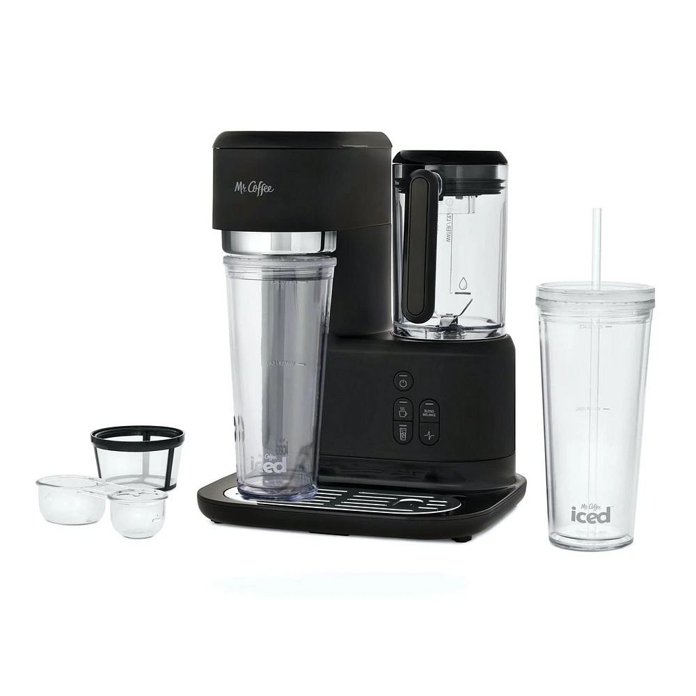 Mr. Coffee 3-in-1 Single-Serve Frappe, Iced, and Hot Coffee Maker and Blender