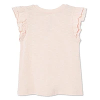 Haut à volants George pour petites filles Tailles 2T-5T