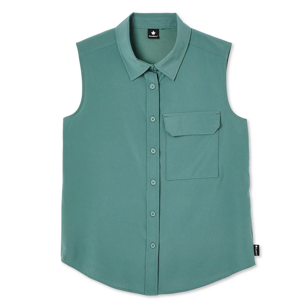 Canadiana x RCGS Women's Trail Sleeveless Shirt, Sizes XS-XL
