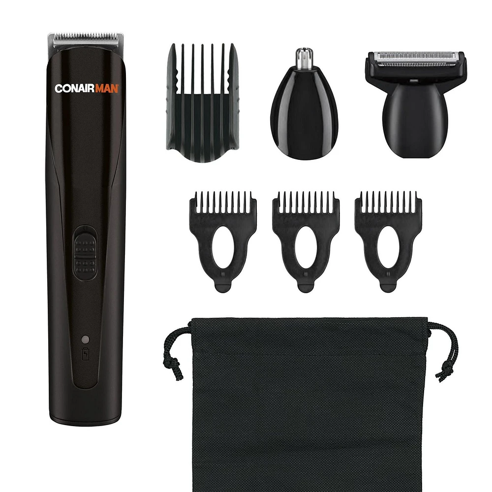 Conair Man Under the Belt Lithium Ion Groin & Body Groomer with Trimmer & Shaver, Unique body grooming blade