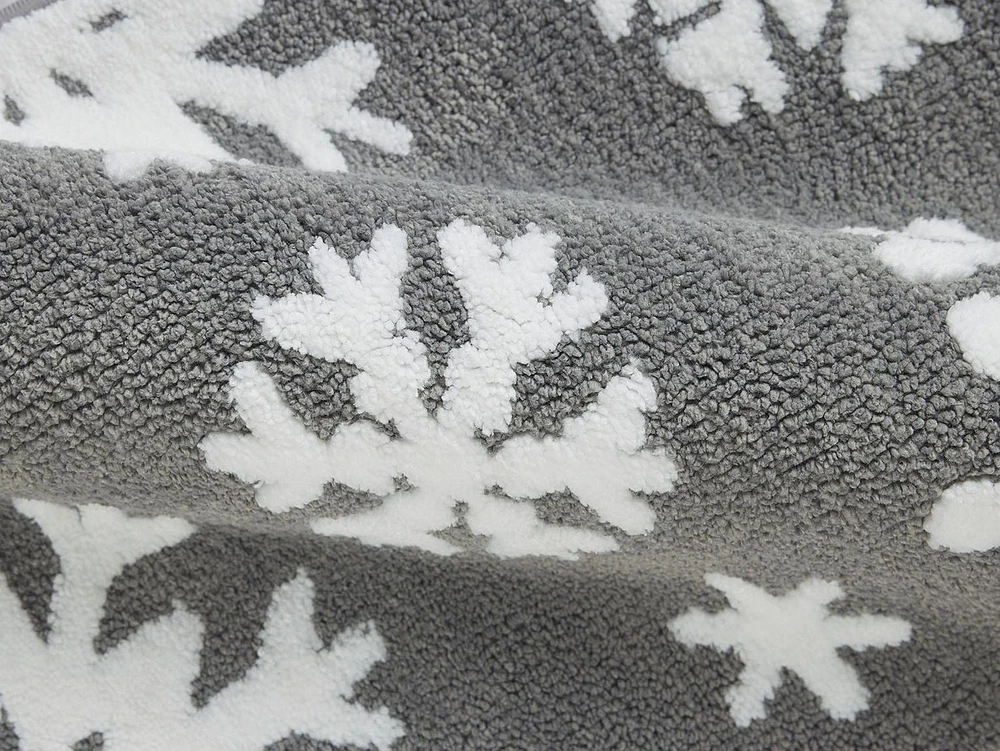 Snowflake Bath Mat 18x24" Multi with gel backing