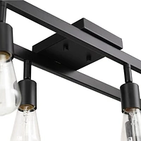 Weston 6-Light Track Lighting, Matte Black