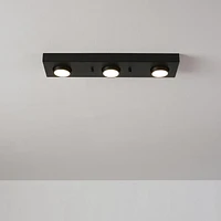 Bleecker 3-Light LED Integrated Track Lighting, Matte Black, 21 Watts, 1200 Lumens, 3000 Kelvin, 90 CRI