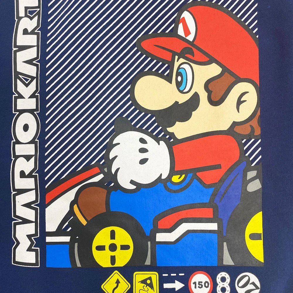 Mario Kart Boys Go Long Sleeve Hoodie