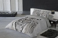 Gouchee Home Sheerkan Tiger Print Cotton Duvet Cover Set