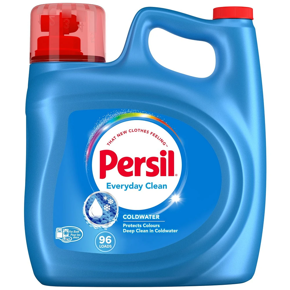 Persil ProClean Power-Liquid Cold Water Laundry Detergent, 4.43 Liters, 96 loads, 4.43L/96 loads