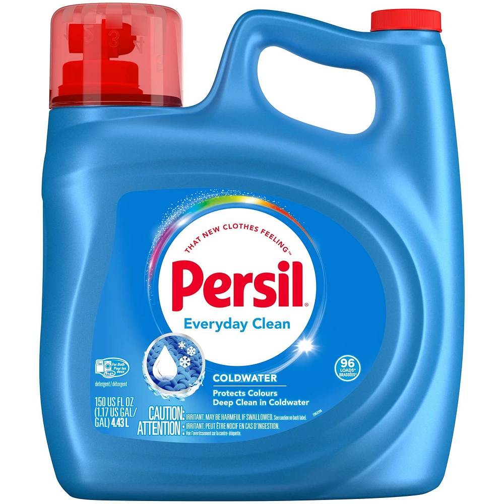 Persil ProClean Power-Liquid Cold Water Laundry Detergent, 4.43 Liters, 96 loads, 4.43L/96 loads