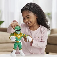 Playskool Heroes Mega Mighties Power Rangers Green Ranger 10-inch Figure, Mighty Morphin Power Rangers Collectible Toys, Kids Ages 3 and Up