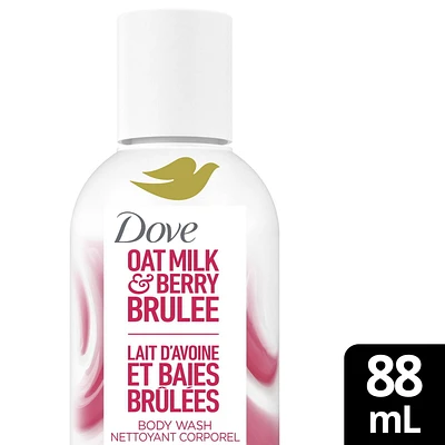 Nettoyant Corporel de voyage au lait végétal pour une peau hydratée, Dove Lait d'avoine & Brûlée de baies, 88mL 88mL