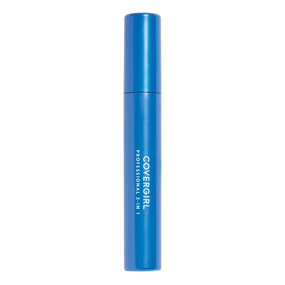 COVERGIRL Mascara Professional 3-en-1, Hydrofuge, brosse incurvée pour volume, longueur, définition, pour tous les yeux