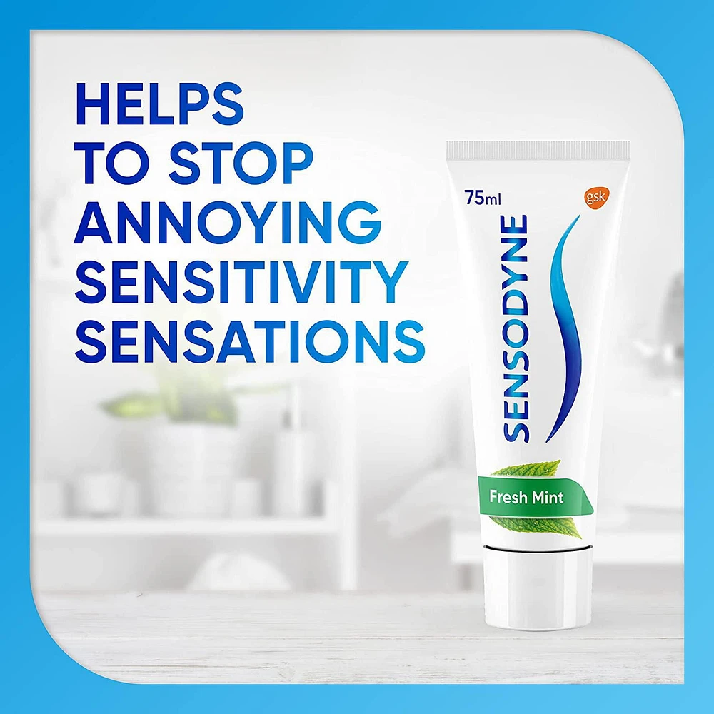 Sensodyne Daily Sensitivity Toothpaste, 100 mL Fresh Mint