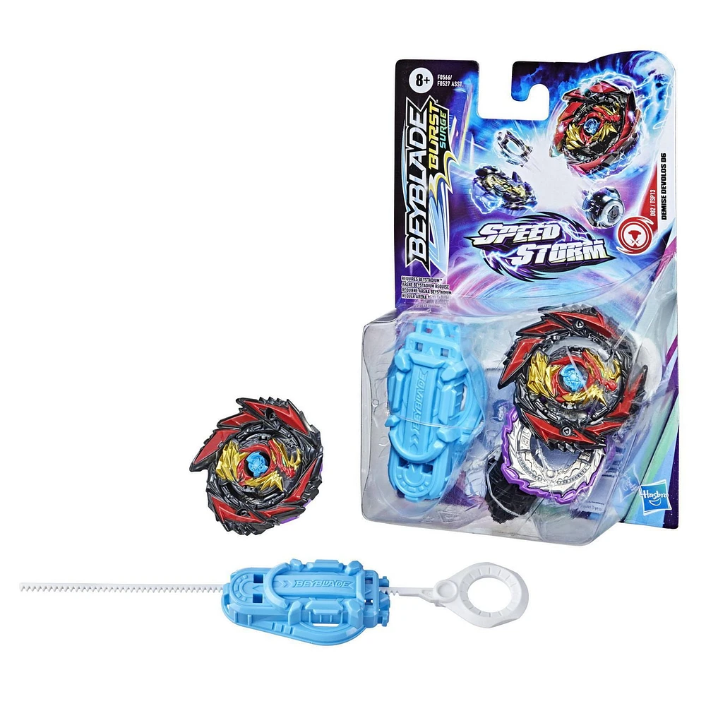 Beyblade Burst Surge Speedstorm Demise Devolos D6 Spinning Top Starter Pack -- Battling Game Top Toy with Launcher