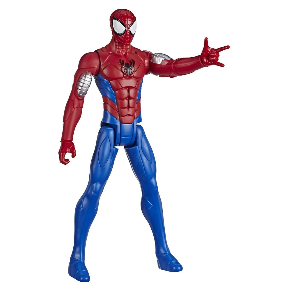 Marvel Spider-Man: Titan Hero Series Villains Armored Spider-Man 12-Inch-Scale Super Hero Action Figure Toy Great Kids For Ages 4 And Up