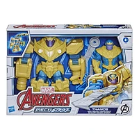 Hasbro Marvel Avengers Mech Strike 9-inch Action Figure Toy Infinity Mech Suit Thanos And Blade Weapon Accessory, For Kids Ages 4 And Up