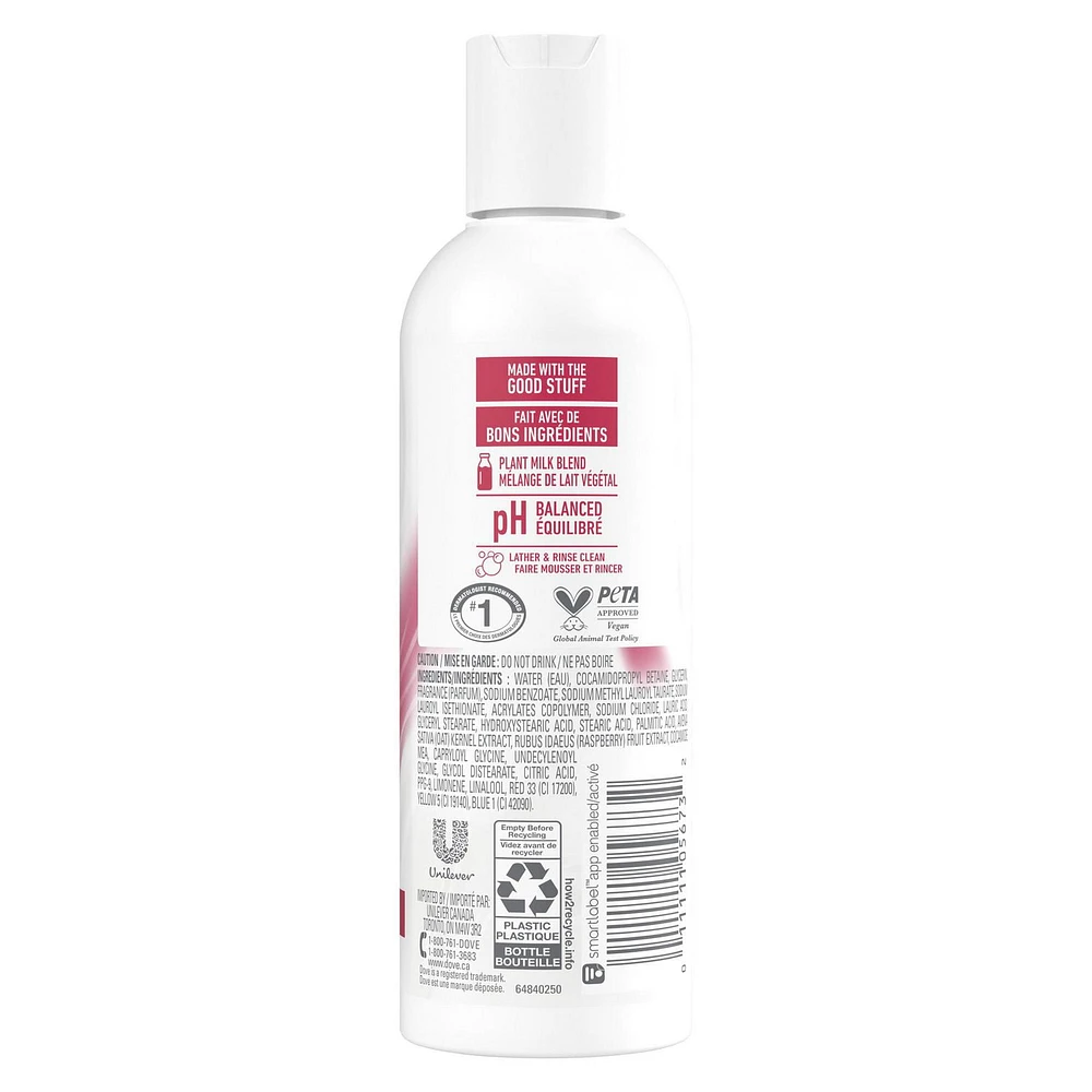 Nettoyant Corporel de voyage au lait végétal pour une peau hydratée, Dove Lait d'avoine & Brûlée de baies, 88mL 88mL
