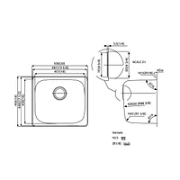 American Imaginations 20-in. W CSA Approved Chrome Laundry Sink With 1 Bowl And 18 Gauge AI-27592