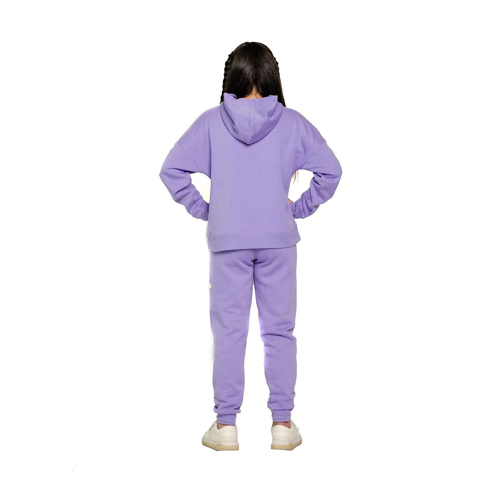 Justice Girls Smiley Swirl Long Sleeve Hoodie
