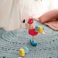 Janod Zigolos Wooden Balancing Game - Flamingo – Ages 3+