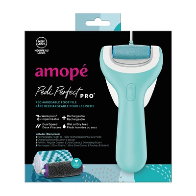 Amopé Pedi Perfect Pro Rechargeable Foot File, 1 ct