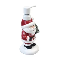 Holiday Time Santa Soap and Lotion Pump, Holiday Resin Soap and Lotion Dispenser for Bathroom or Kitchen