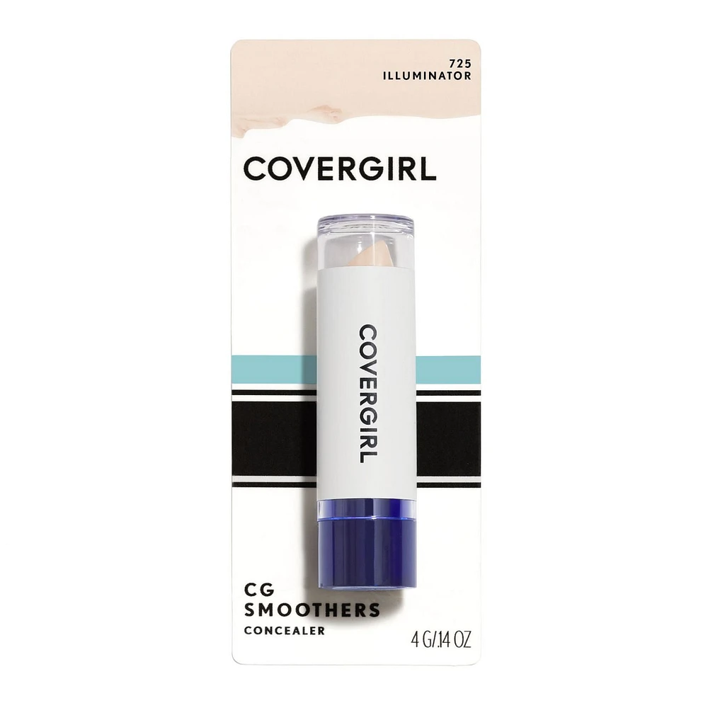 COVERGIRL Smoothers Concealer, Lightweight, infused with Ginseng, Vitamin E, Chamomile, Conditions & Moisturizes, Fragrance-Free, 100% Cruelty-Free