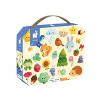 Janod • Puzzle Nature en Image • 20 Pièces • Puzzle en Carton de 40 x 50 cm • Jouet Éducatif Cadeau pour Enfants Garçons et Filles de 2 à 5 Ans • J02536