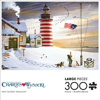 Buffalo Games - Charles Wysocki - West Quoddy Headlight - 300 Piece Jigsaw Puzzle