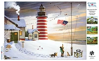 Buffalo Games - Charles Wysocki - West Quoddy Headlight - 300 Piece Jigsaw Puzzle