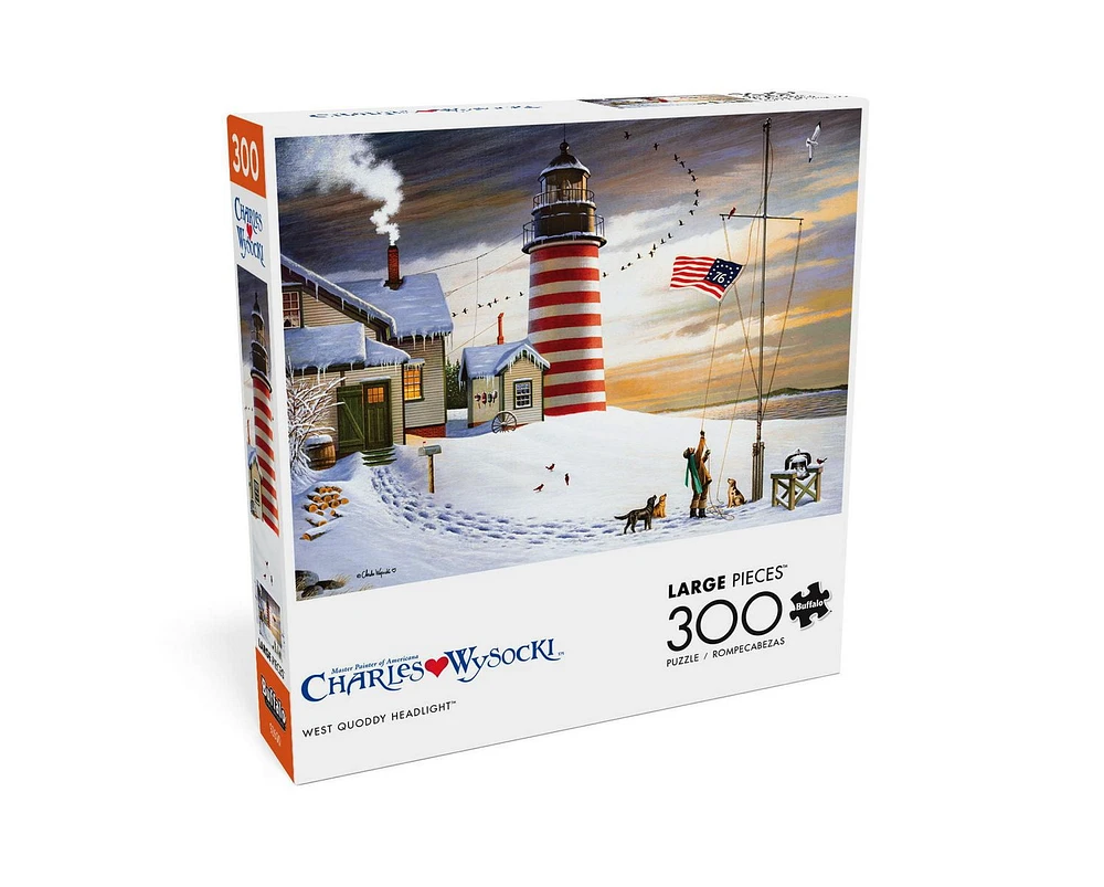 Buffalo Games - Charles Wysocki - West Quoddy Headlight - 300 Piece Jigsaw Puzzle