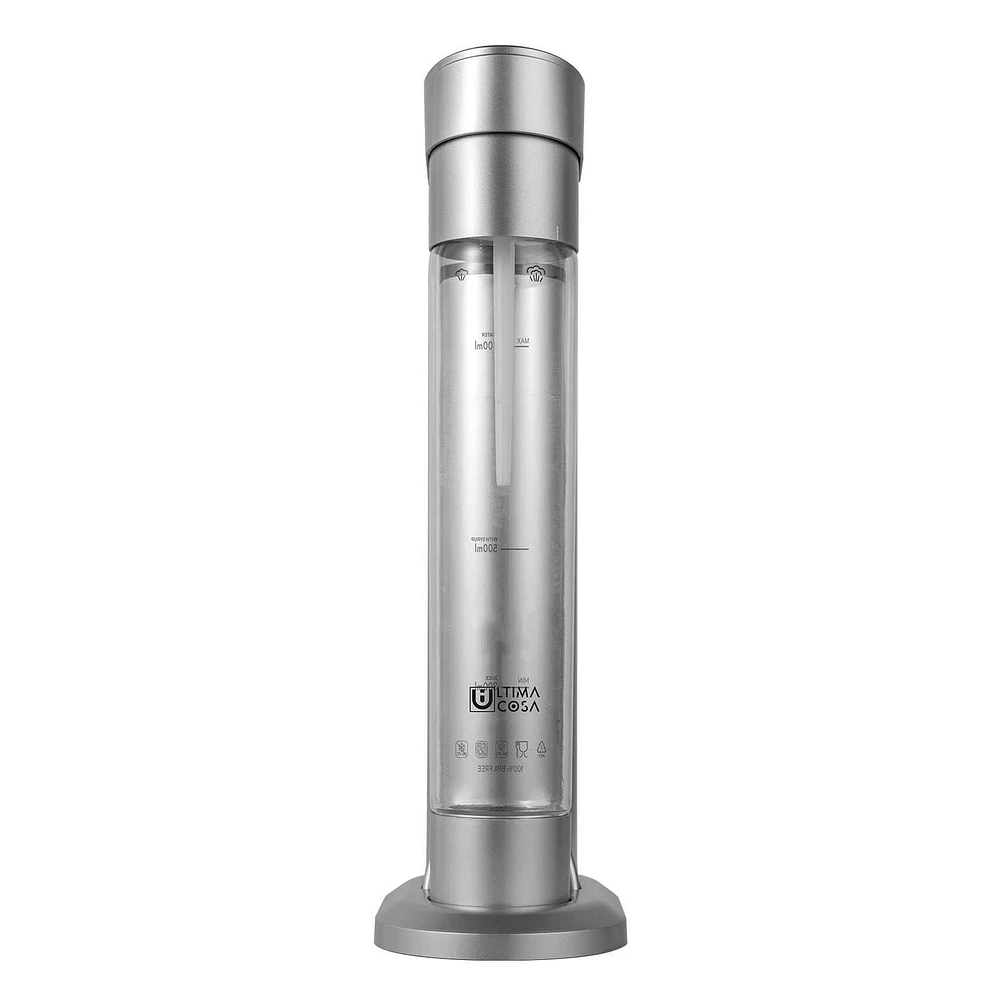 Ultima Cosa Presto Frizzante Soda Maker with 2 x 60L Co2 Cylinders - Silver