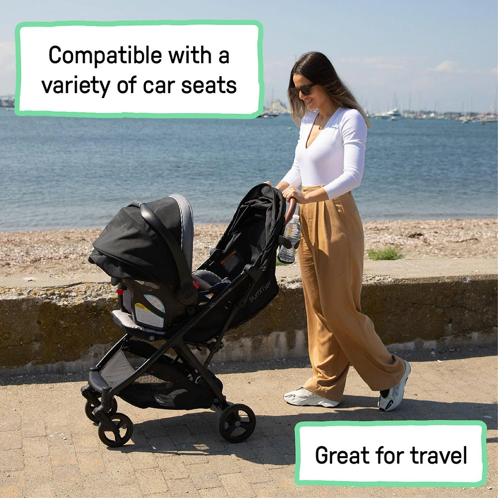 Summer By Ingenuity 3Dquickclose CS+ Compact Fold Stroller, 6 - 24 months; 0 - 50 lbs
