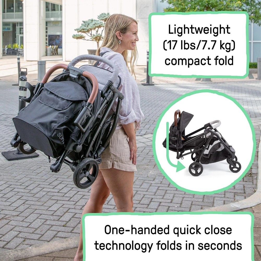 Summer By Ingenuity 3Dquickclose CS+ Compact Fold Stroller, 6 - 24 months; 0 - 50 lbs