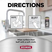 Weiman Stainless Steel Wipes, 30 CT, Finger Print Resistant Polish