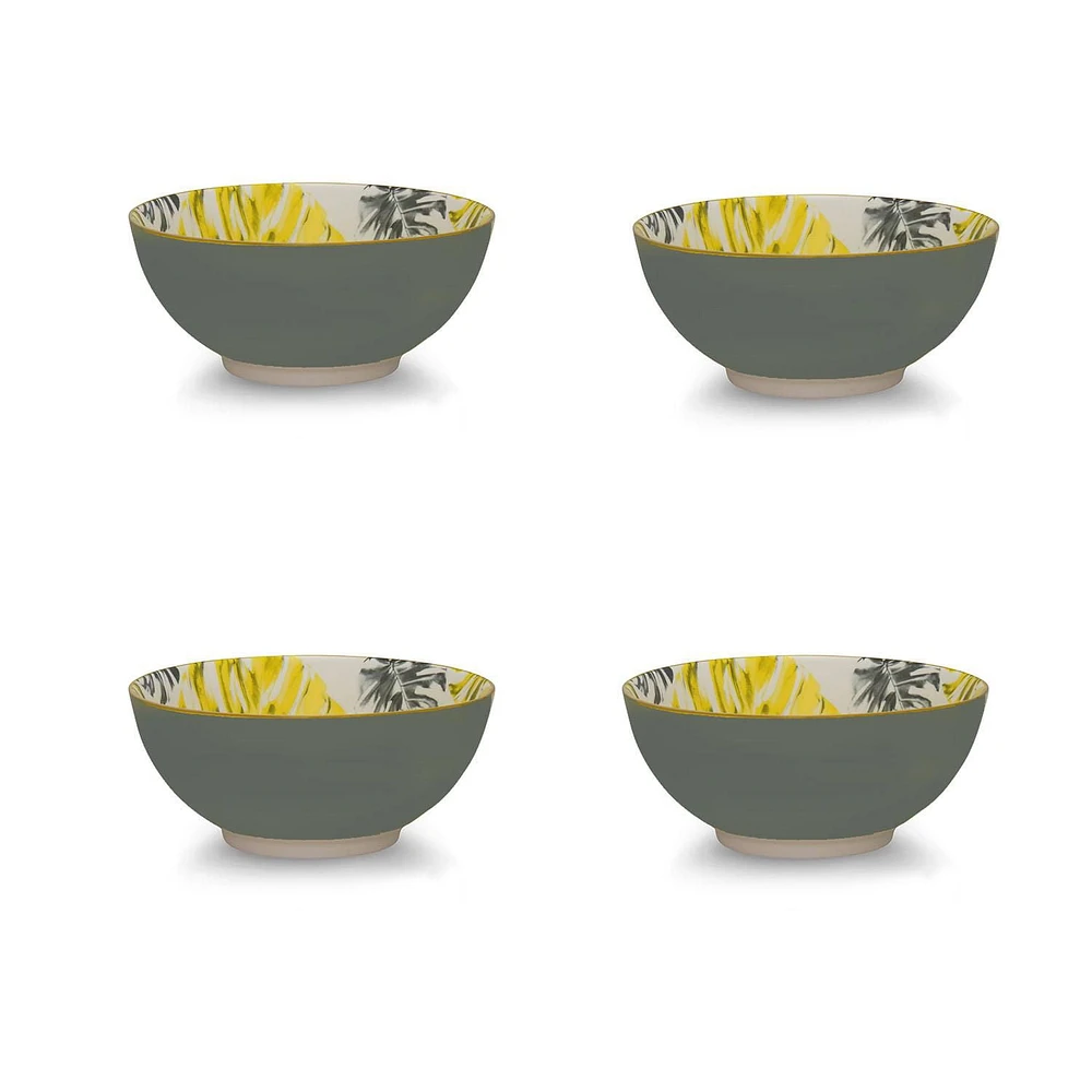 Botanical Grey Bowl 10 cm Set of 4