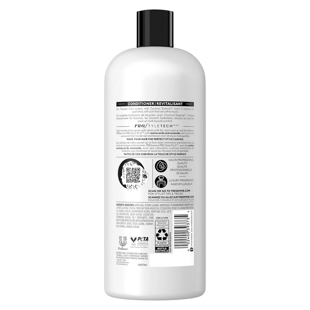 TRESemmé Flawless Curl + Coconut Essence Conditioner, 828ml Conditioner