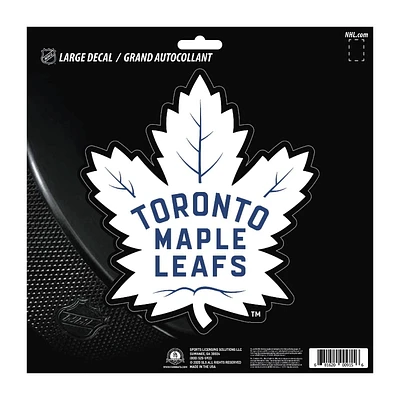 LNH - Les Maple Leafs de Toronto grande décalcomanie 8" x 8"