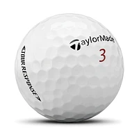 TAYLORMADE TOUR RESPONSE GOLF BALLS, TOUR QUALITY DNA. SOFT FEEL. LESS MONEY.