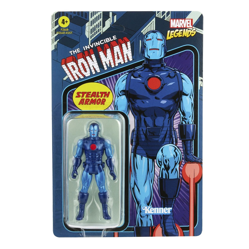 Hasbro Marvel Legends Series 3.75-inch Retro 375 Collection Stealth Suit Iron Man Action Figure Toy