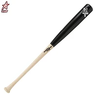 Future Stars 30" Pro-Style Baseball Bat with XL 2.4" Barrel - Two-Tone Natural and Black Wood, 30" -1 Drop