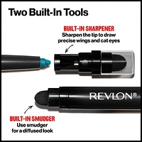 Revlon ColorStay Eyeliner Pencil, 24HR Wear, Waterproof, Built-in Sharpener, 0.28g