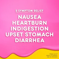 Pepto Bismol Chewable Tablets for Nausea, Heartburn, Indigestion, Upset Stomach, and Diarrhea Relief, Cherry Flavor, 48 Chewable Tablets