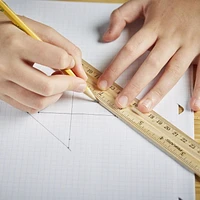 Fiskars® Wood Ruler 12in, Ideal for kids of all ages