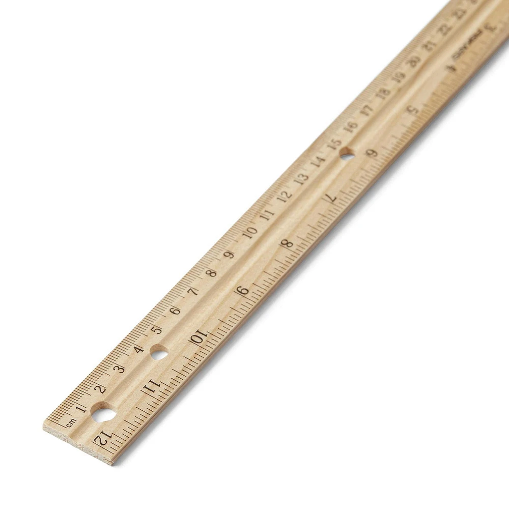 Fiskars® Wood Ruler 12in, Ideal for kids of all ages