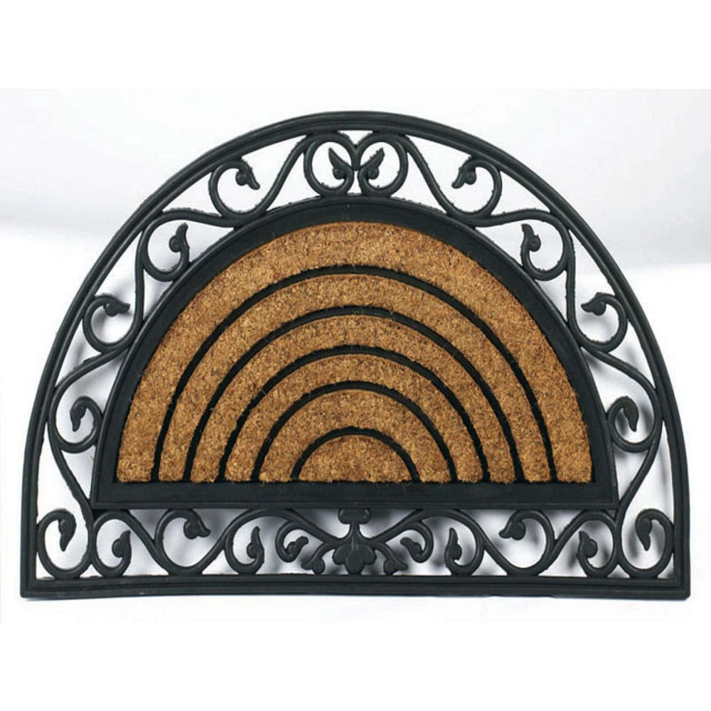 Half Moon - Rubber And Coir Door Mat