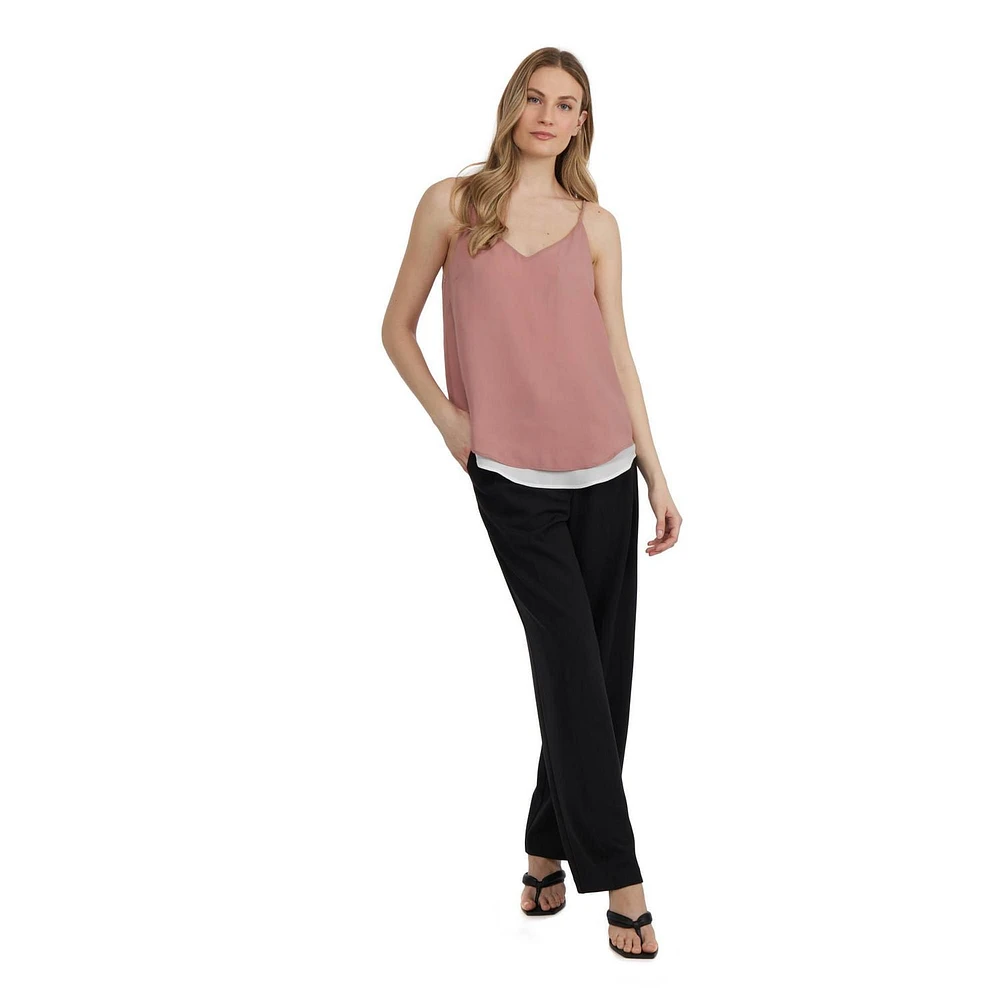 Mexx Women’s Two-Toned Reversible V-Neck Tank Top