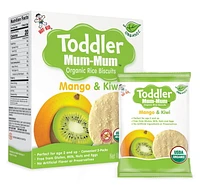 Toddler Mum-Mum Organic Rice Biscuits - Mango Kiwi, 24 pcs, 60 g