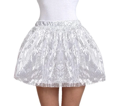 WAY TO CELEBRATE HALLOWEEN SEQUIN TUTU SILVER