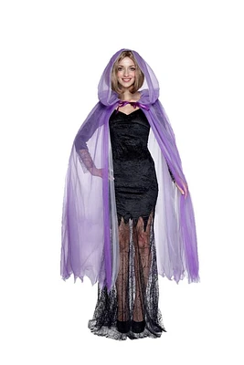 WAY TO CELEBRATE HALLOWEEN ADULT PURPLE CAPE